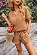 Brown Short Set