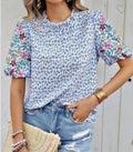Floral Short Sleeve Top