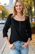 Black Snap Top