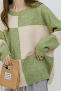 Green Checkered Sweater