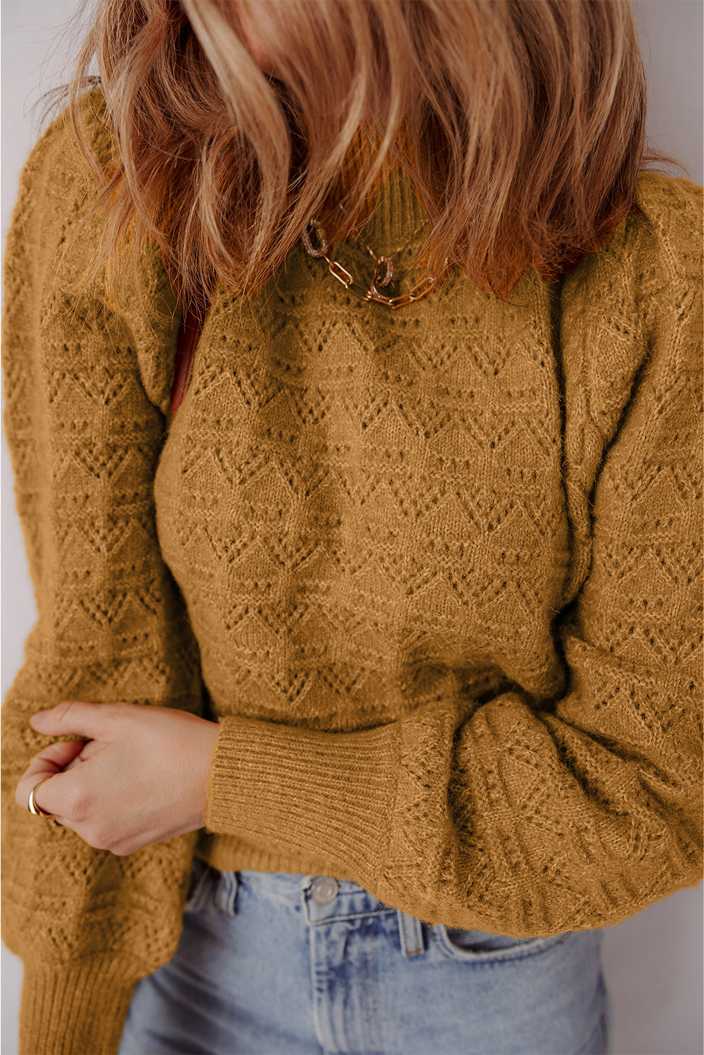 Aria Edge Balloon Sleeve Sweater-2