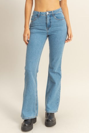 Double Zero High-waisted Flared Jeans