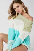 Multi Color Block Sweater